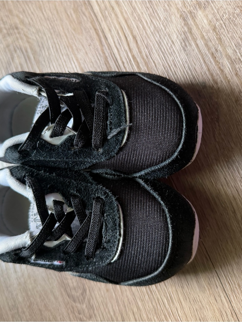 Reebok Black Kids Sneakers with White Accents